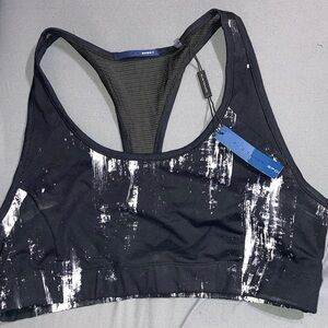 Ellie Tahari Black and White Sports Bra